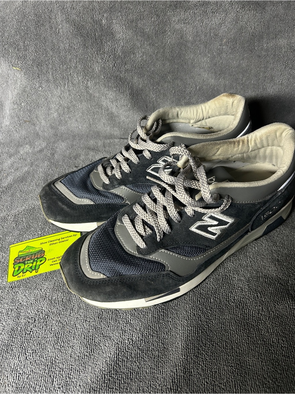 New Balance 1500 Made in England M1500PNV Navy Grey Men’s Size 9 D MiUK